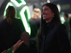 Uno screenshot della CEO di Xbox, Asha Sharma, durante un’intervista alla BBC News