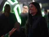 Uno screenshot della CEO di Xbox, Asha Sharma, durante un’intervista alla BBC News