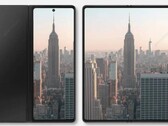 Galaxy Fold 3 render basato su voci. (Immagine: @BenGeskin)