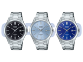 Da sinistra a destra (nella foto): Casio MTS-115D-1AV, MTS-115D-2A2V e MTS-115D-2A1V. Esistono altri due modelli, che non sono inclusi in questa immagine. (Fonte immagine: Casio - Edited)