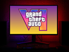 GTA 6 mostrato sul monitor del PC da gioco (Fonte: Rockstar Games con modifiche)