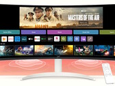 LG presenta il monitor curvo webOS VA da 34 pollici 21:9 con streaming multimediale, live TV, Apple Airplay e Microsoft 365. (Fonte: LG)