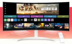 LG presenta il monitor curvo webOS VA da 34 pollici 21:9 con streaming multimediale, live TV, Apple Airplay e Microsoft 365. (Fonte: LG)