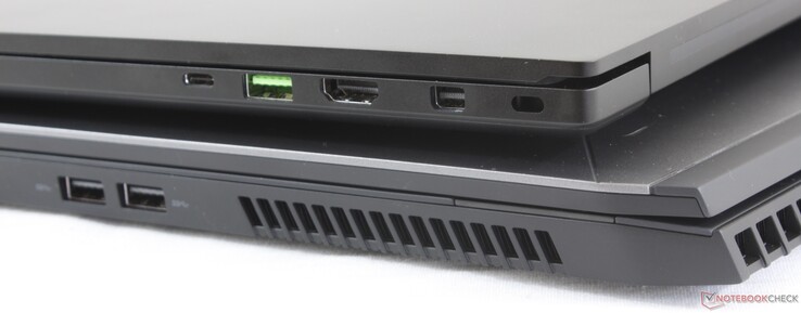 Lato Destro: Thunderbolt 3, USB 3.2 Type-A, HDMI 2.0, MiniDisplayPort 1.4, Kensington lock