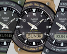 Da sinistra a destra (nella foto), Casio AQS820W-3BV, AQS820W-5AV e AQS820W-1AV. (Fonte: Casio)