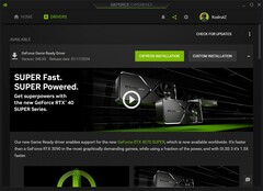 Nvidia GeForce Game Ready Driver 546.65 aggiornamento in GeForce Experience (Fonte: Proprio)