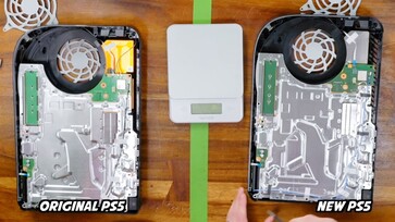 Confronto delle schede PS5. (Fonte: Austin Evans)