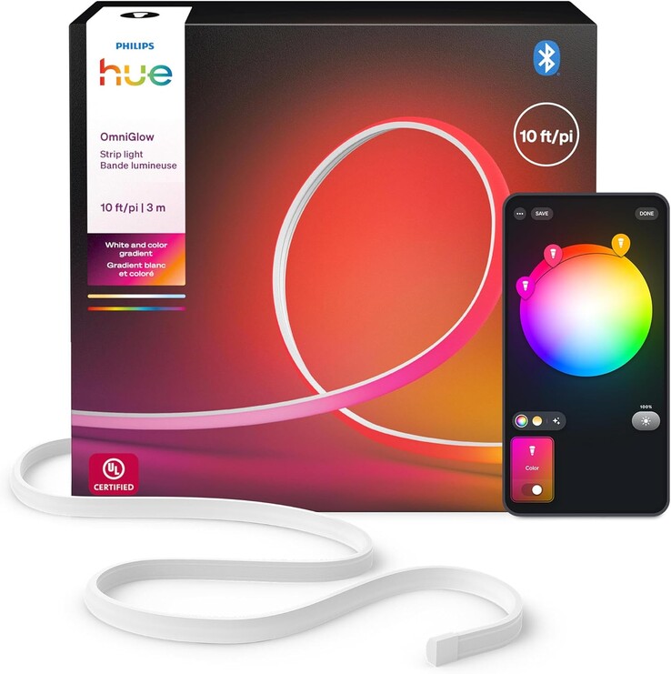 La striscia luminosa Philips Hue OmniGlow 10 piedi (3 m). (Fonte: Philips Hue)