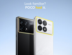 Poco evidenzia che aveva telefoni con barre della fotocamera allungate sul retro prima che Apple lanciasse i telefoni iPhone 17 Pro. Nella foto: il retro di F6 Pro. (Fonte: Poco)