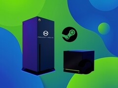 Il mockup di Project Helix viene mostrato accanto alla Steam Machine