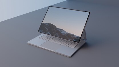 Renders concettuali del Surface Book 4 basati su dettagli pubblicati da Windows Central. (Fonte immagine: DB)