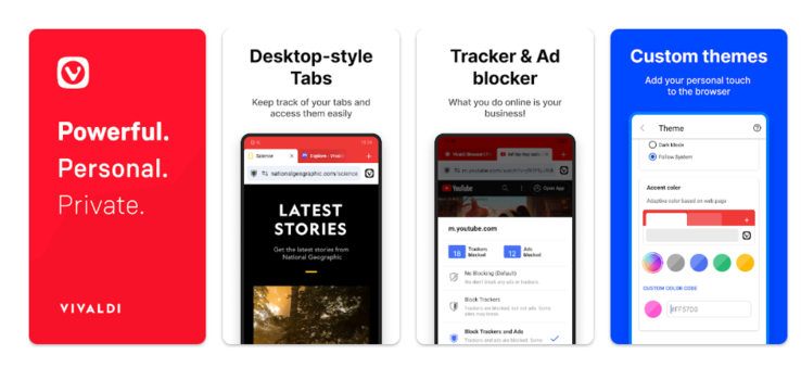 Browser Vivaldi Android 