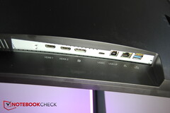 Porte in basso a sinistra: 2x HDMI, DP, USB-C, USB-B, LAN, 2x USB-A