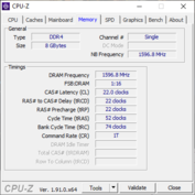 Informazioni di sistema - Memoria CPU-Z