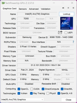 GPU-Z: Intel Arc Graphics