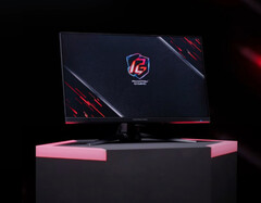 Il Phantom Gaming PGO270W2A avrà un pannello piatto, nella foto PG27FF1A. (Fonte immagine: ASRock)