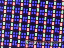 Sottopixel RGB nitidi dalla sovrapposizione lucida