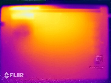 Temperature durante lo Stress Test (lato inferiore)