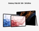 La serie Galaxy Tab S8. (Fonte: Samsung)