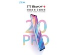 TIl nuovo Blade 20 Pro 5G. (Fonte: ZTE)