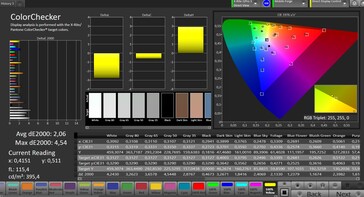 Accuratezza del colore CalMAN - profilo colore "Naturale