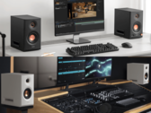 I monitor da studio Edifier MR5 (nella foto) sono disponibili sia in bianco che in nero. (Fonte: Edifier - Modifica)