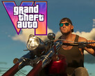 Il banner di GTA 6 mostra Jason in moto (Fonte immagine: screenshot, Rockstar Games YouTube con modifiche)