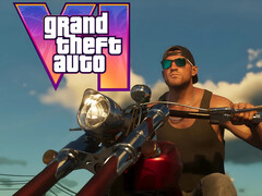 Il banner di GTA 6 mostra Jason in moto (Fonte immagine: screenshot, Rockstar Games YouTube con modifiche)
