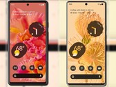 Il Pixel 6 e il Pixel 6 Pro in Kinda Coral e Sorta Sunny, rispettivamente. (Fonte immagine: @evleaks - modificato)