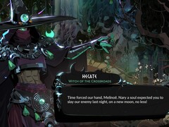 Nella foto: Ecate, mentore di Melinoë, Strega del Crocevia. (Fonte immagine: Supergiant Games)