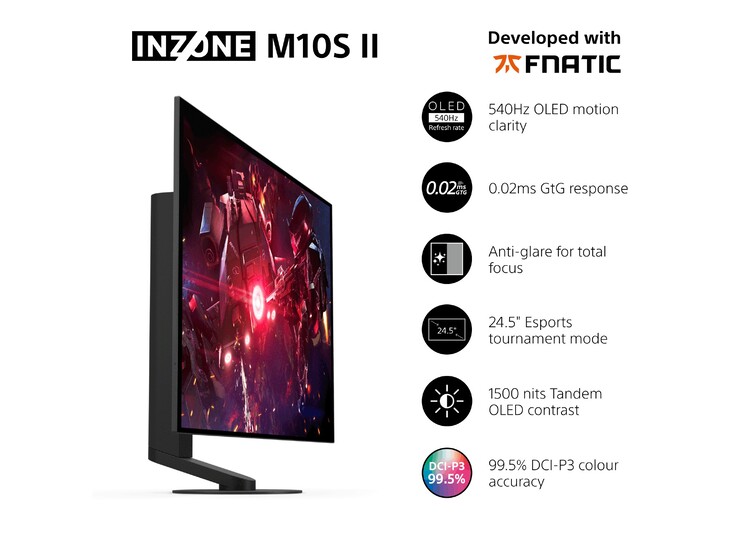 Caratteristiche principali del monitor da gaming Inzone M10S II