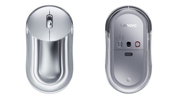 Il mouse wireless Lenovo 900 può essere abbinato a tre dispositivi contemporaneamente. (Fonte: Lenovo)
