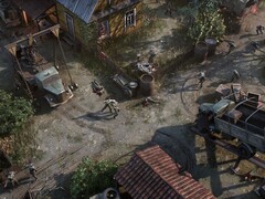 Un'immagine che mostra uno scontro in War Mongrels, ora scontato del 78% su Steam.