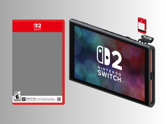 Scatola e cartuccia di Switch 2 Game Key Card (Fonte: Nintendo of America con modifiche)
