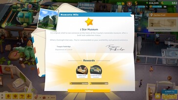 Nella foto: uno screenshot del gameplay di Two Point Museum.