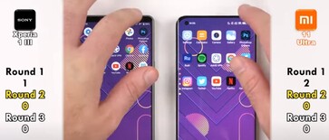 Xperia 1 III vs. Mi 11 Ultra: Boot &amp; fingerprint. (Fonte: TechNick)