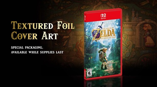 Immagine di copertina con effetto texturizzato del remake di Zelda: Ocarina of Time