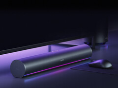 Xiaomi include un'illuminazione personalizzabile sul suo elemento soundbar.