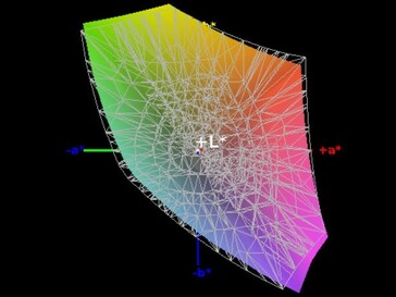 Copertura gamma colore sRGB del 93%