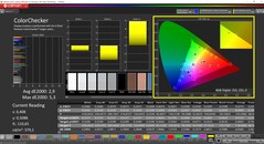 CalMAN ColorChecker (profilo: Enhanced, spazio colore di destinazione: sRGB)