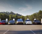 Una collezione di veicoli elettrici Tesla (Fonte: Tesla)