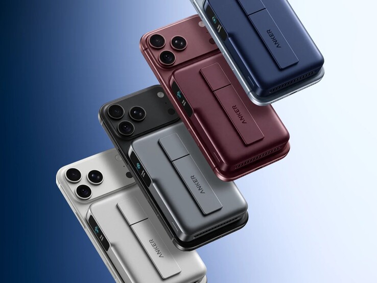 Anker MagGo 2 Pro è disponibile in diversi colori, tra cui il bordeaux