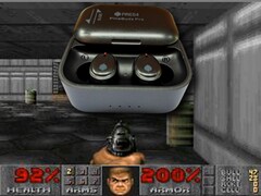 Doom funziona direttamente sul chip ARM Cortex M4F all'interno delle cuffie intrauricolari PineBuds Pro. (Fonte immagine: PinBuds, DoomBuds) 