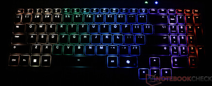 Illuminazione della tastiera (qui in RGB come esempio)