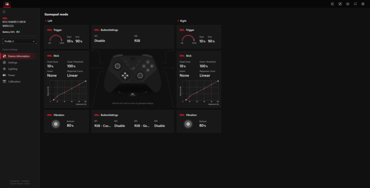La configurazione viene gestita tramite Gear Link