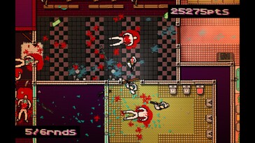 Nella foto: uno screenshot di gioco tratto da Hotline Miami.