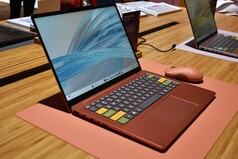 Lenovo IdeaPad Vibe 14 in Radiant Coral con tasti personalizzati.