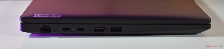 sinistra: RJ45-Ethernet, 2x Thunderbolt 4, HDMI, USB-A 3.2 Gen 1