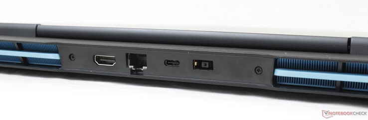 Posteriore: HDMI 2.0, Gigabit RJ-45, USB-C 3.2 Gen. 2 con Power Delivery 3.0 + DisplayPort 1.4, adattatore AC