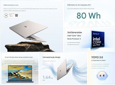 Punti salienti del MagicBook X14 Plus 2026 (traduzione automatica)